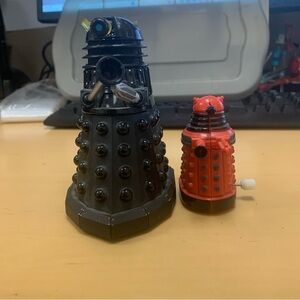 Doctor Dr Who Dalek Image BBC Terry Nation 1963 Action Figure ,Black 5”  Red 3”
